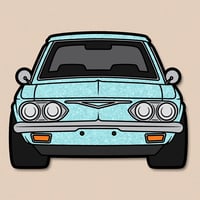 GLITTER CORVAIR STICKER