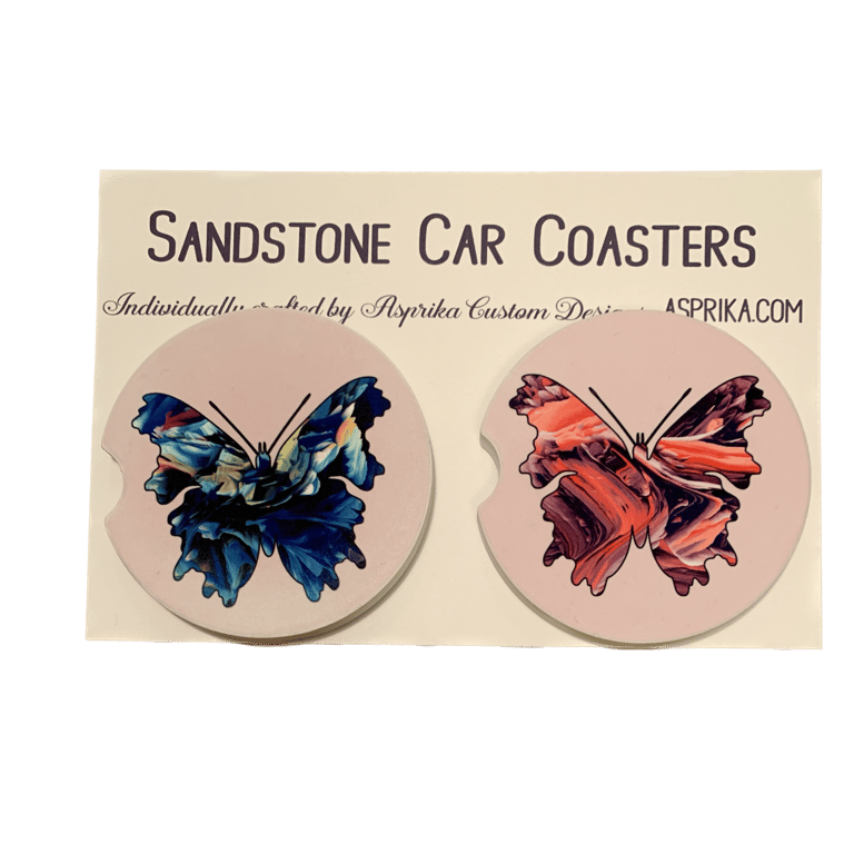 Car Coasters - Butterflies