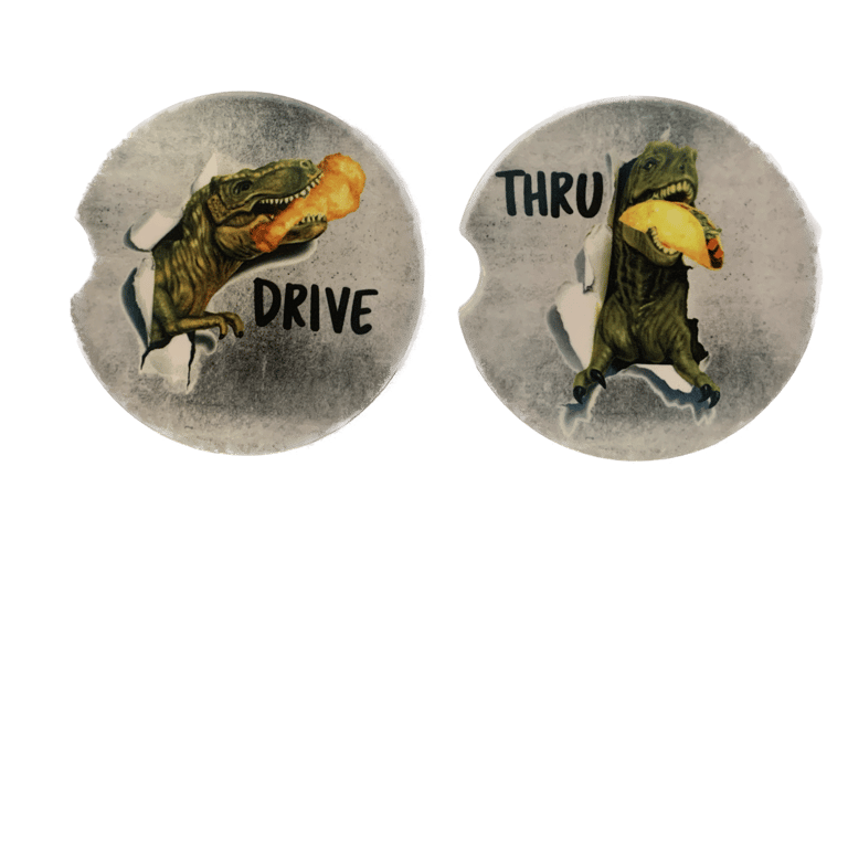 Car Coasters - Dinosaur Drive Thru
