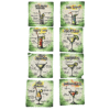 Coasters - Linen, Two Sided, Set of Four - Cocktail Recipes 