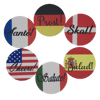 Coasters, Rubber Backed, Round - Cheers in Six Languages