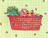 Basket Cat - Print