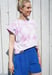 Image of Batik Shirt blue-rose