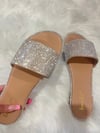 nude sparkly sandals 