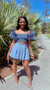 So Preppy Denim Skirt 
