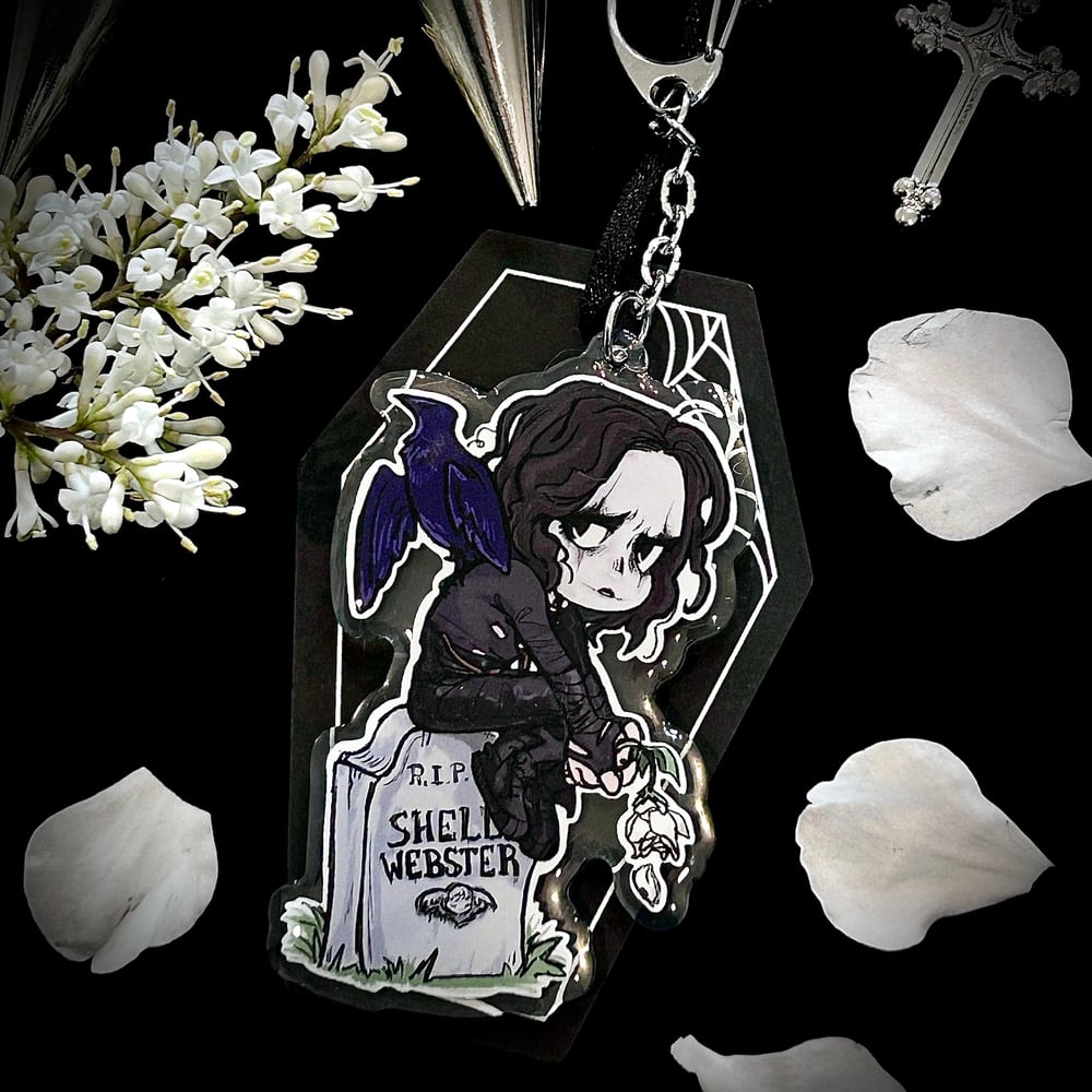 3 Inch clear epoxy The Crow Eric Draven charm