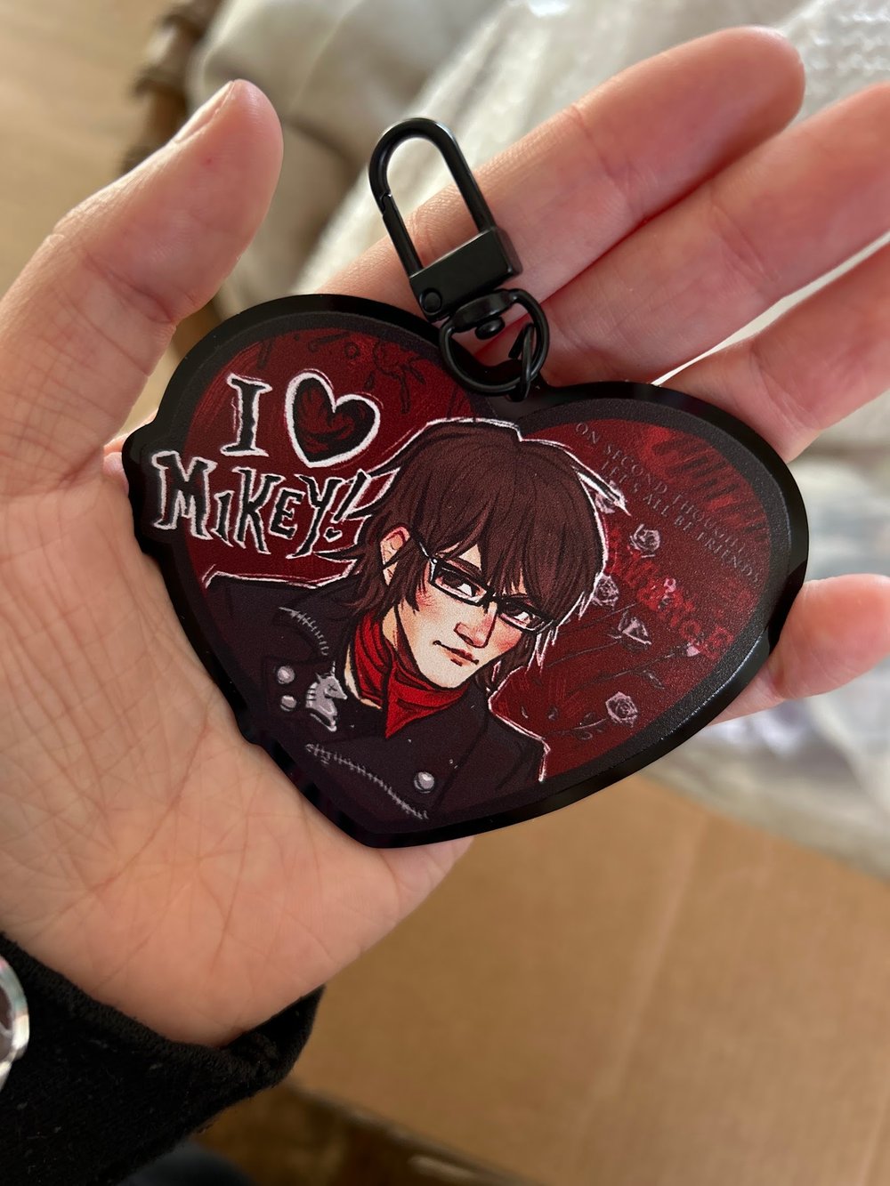I Heart Mikey Way MCR Charm 