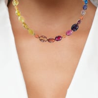 Image 3 of Glass Bead Multi-Color Necklace