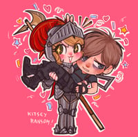 Image 4 of  [LAST CHANCE] Leon & Ashley Knight In Shining Armor Acrylic Stand