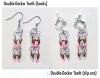 Image 1 of Handmade Teeth Earrings [please read description!]