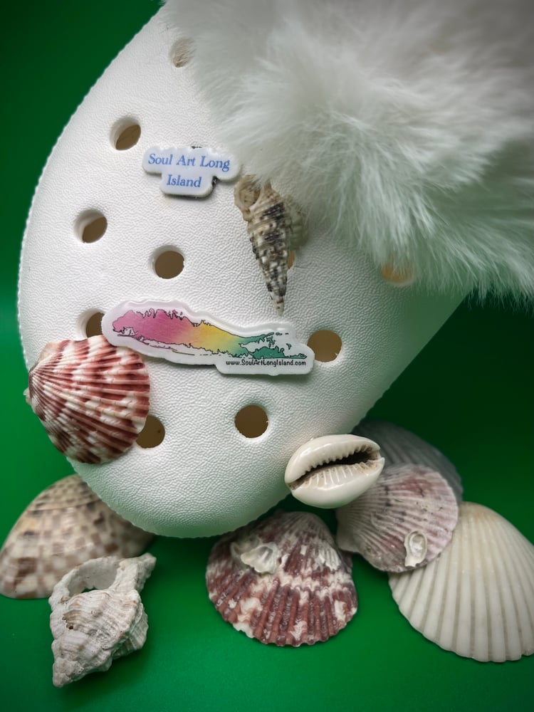 Image of Multi-Color Long Island Shoe Charm 