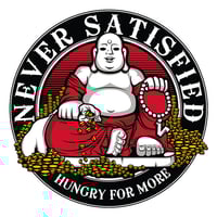 Image 2 of Buddah (Never Satisfied) - White Tee