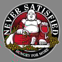 Image 2 of Buddah (Never Satisfied) Blue - Gray Crewneck