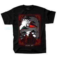 Image 1 of 40oz (Pour out a Liquor) Red - Black Tee