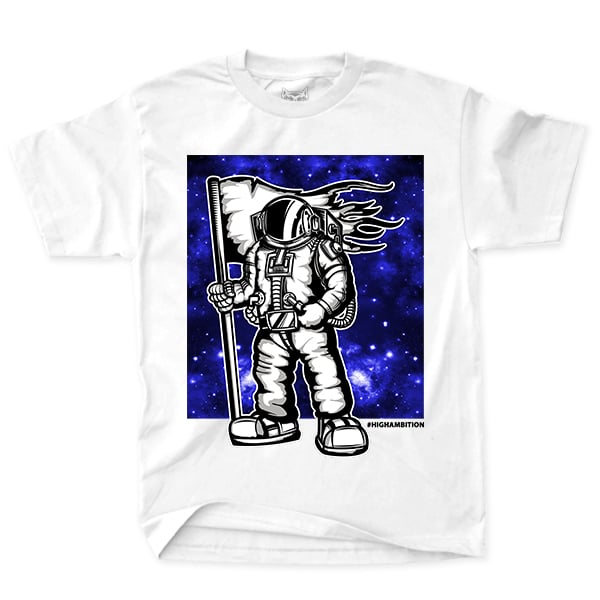 Astronaut (High Ambition) - White Tee