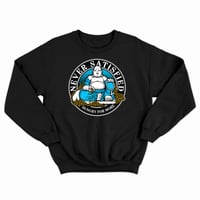 Image 1 of Buddah (Never Satisfied) Blue - Black Crewneck
