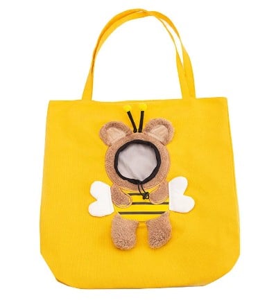 Image of Bight Yellow Bee Cat Carrier Shoulder Bag