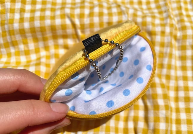 Minky Clown Zippered Coin Pouch