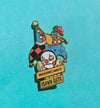 WEARING MANY CLOWN HATS Enamel Pin