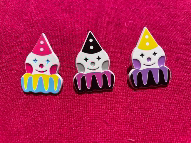 Pride Clown Charity Enamel Pins