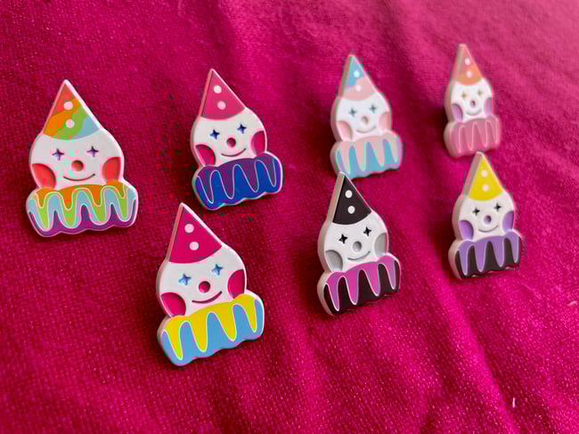 Pride Clown Charity Enamel Pins