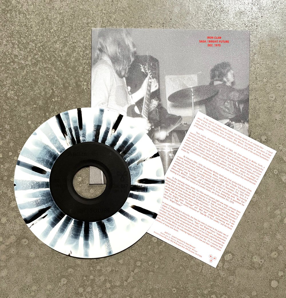 IRON CLAW •••7"••• PICTURE SLEEVE - BLACK LABEL SPLATTER VINYL - EDITION OF 30