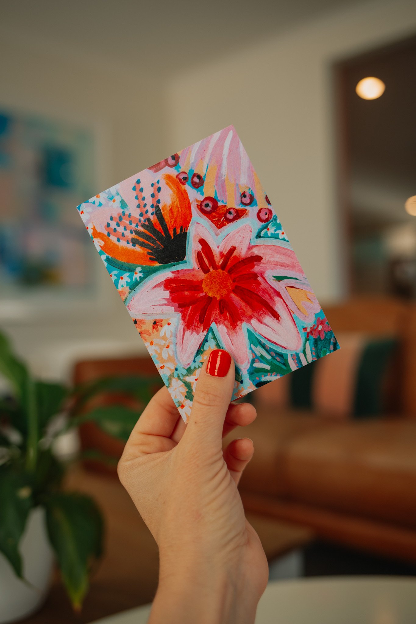 Bright Florals Greeting Card