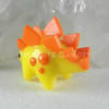 Yellow mini Stegosaurus