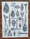 Ancestral Tools Screen Print