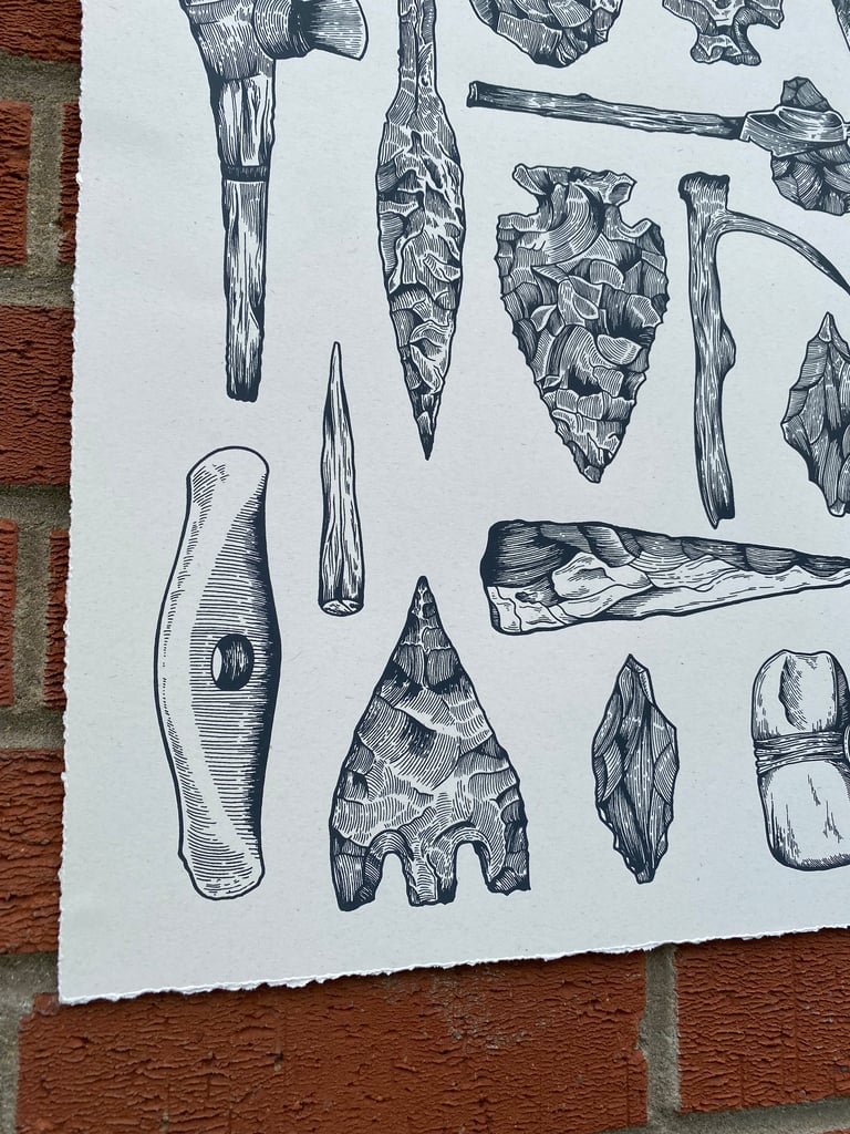 Ancestral Tools Screen Print Image 2