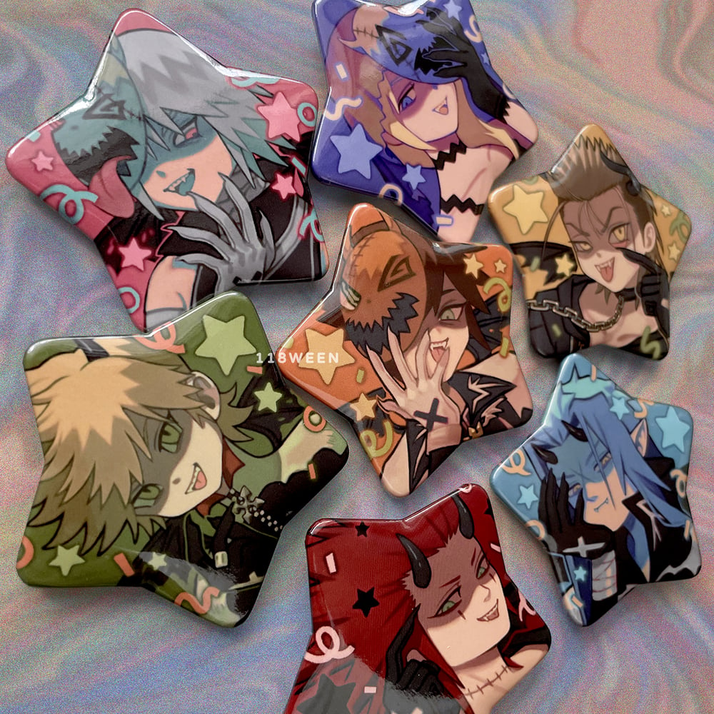 KH Halloween Town Star Buttons