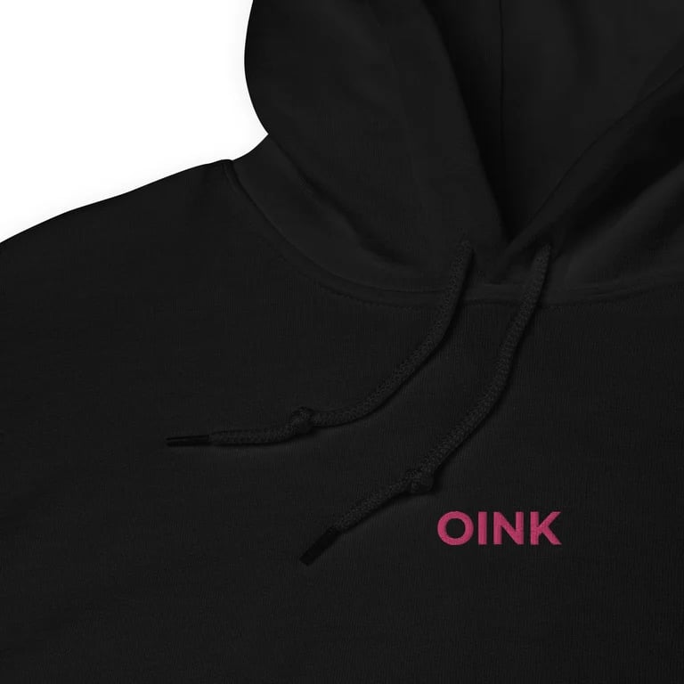 OINK Embroidered Hoodie