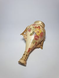 Image 4 of Royal Worcester Miniature Pierced Handle Vase #1
