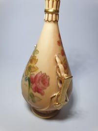 Image 3 of Royal Worcester Miniature Pierced Handle Vase #1