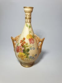 Image 1 of Royal Worcester Miniature Pierced Handle Vase #2