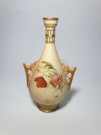 Image 2 of Royal Worcester Miniature Pierced Handle Vase #2