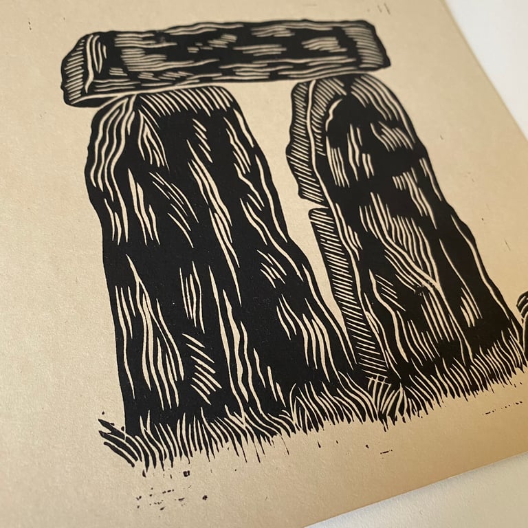 Trilithon Lino Print Image 2