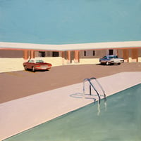 Motel Pool (16" x 16") Open Edition