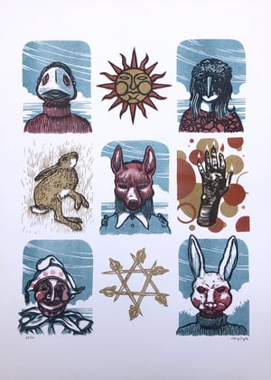 The Wicker Man risograph print 