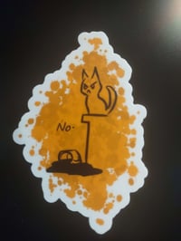 Cat Says No Sticker