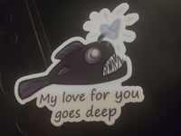 Angler Fish Love Sticker