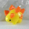 Yellow "Kawaii" mini Stegosaurus