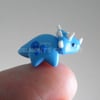 Blue "Kawaii" mini Triceratops