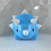 Blue "Kawaii" mini Triceratops