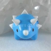 Image 4 of Blue "Kawaii" mini Triceratops