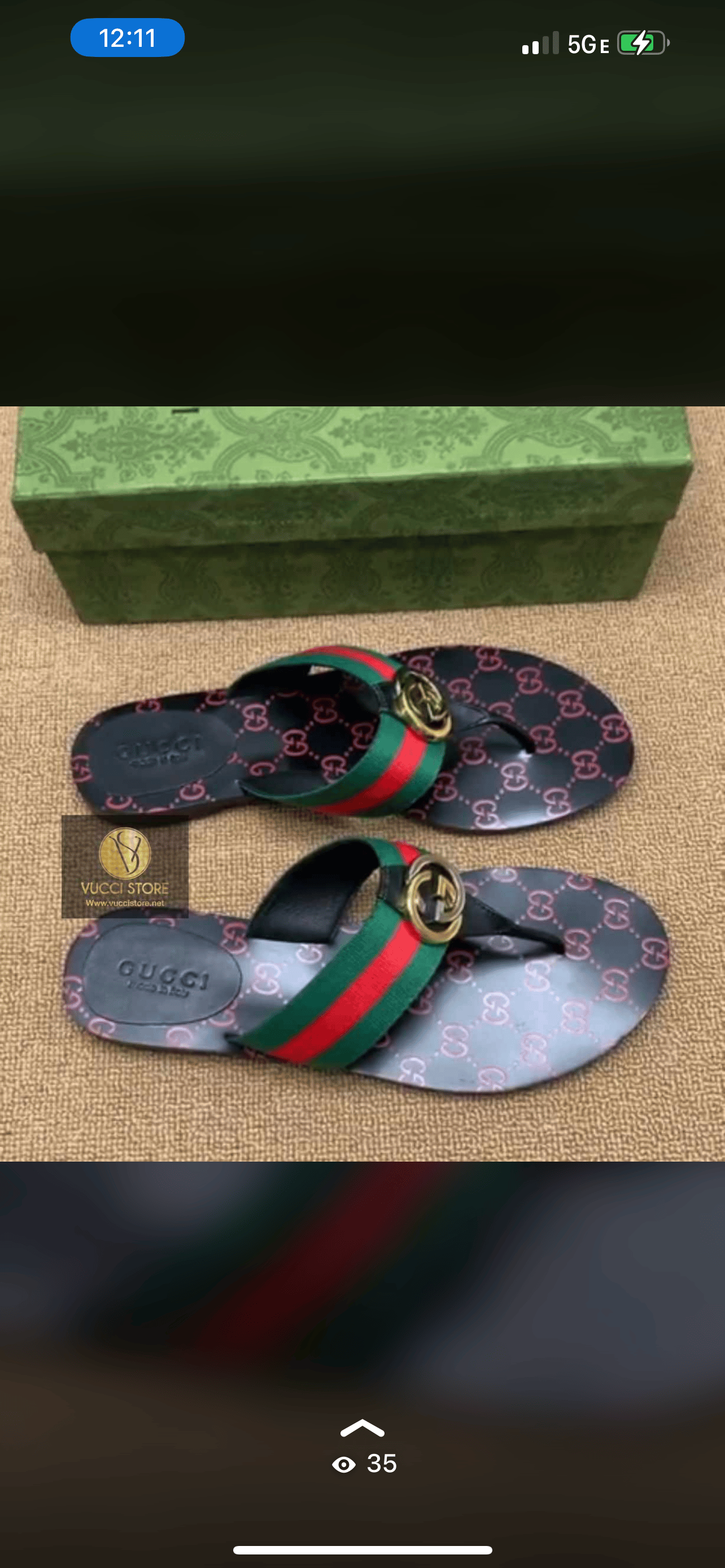 Gucci slides VUCCI STORE