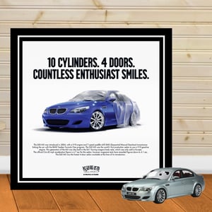 Image of E60 M5 Classic Advertisement Poster