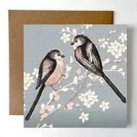 Image 1 of LONG TAILED TIT GREETING CARD