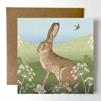 Image 1 of HARE GREETING CARD