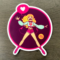 Image 1 of Supergirl Vinyl Sticker